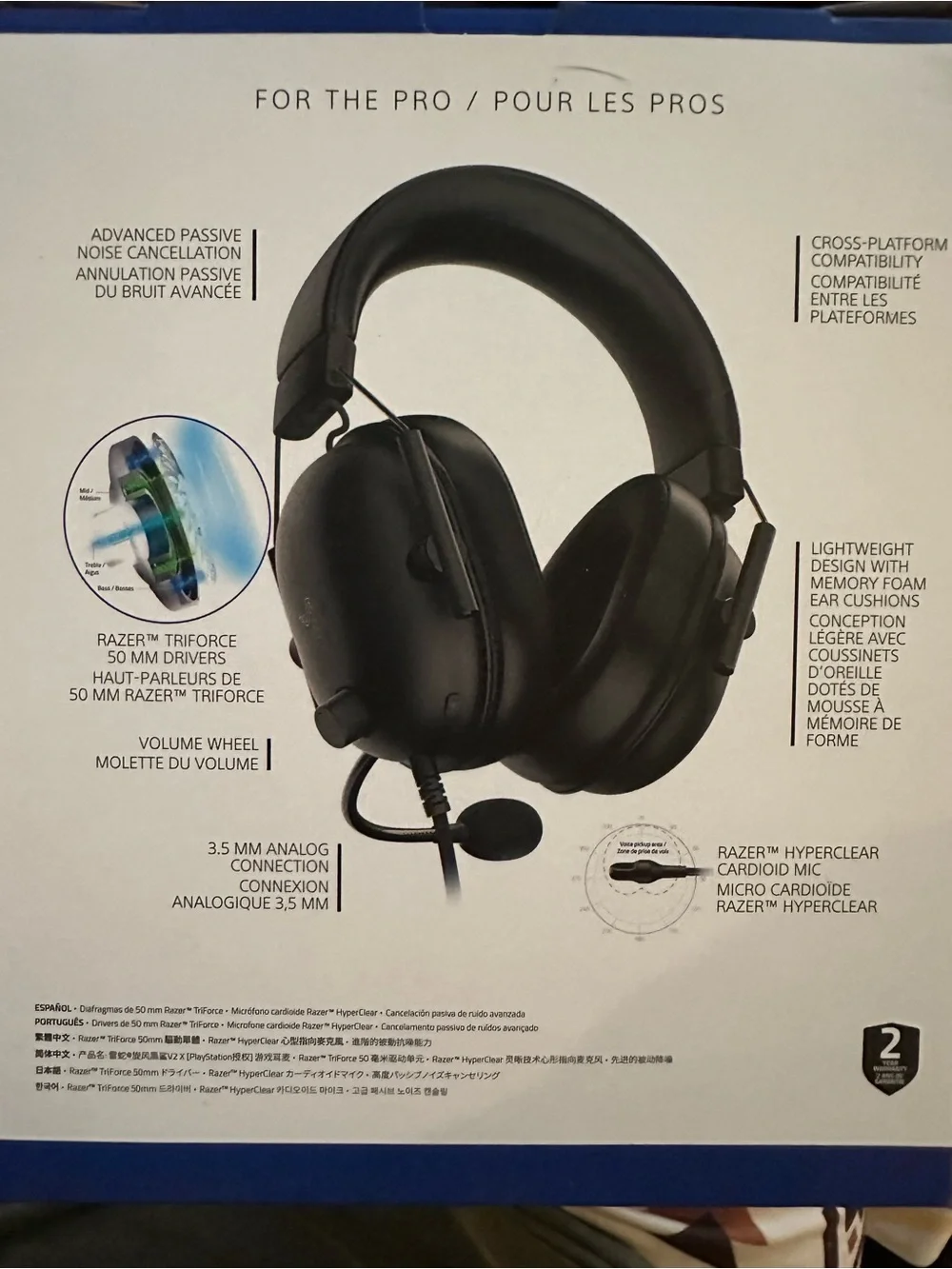 Razer BlackShark V2 X Gaming Headset - Black